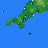 Nearby Forecast Locations - Penryn - Map