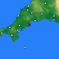 Nearby Forecast Locations - Mevagissey - Map