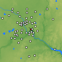 Nearby Forecast Locations - Saint Paul - Map