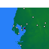 Nearby Forecast Locations - Davis Islands - Map