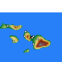Nearby Forecast Locations - Kahului - Map