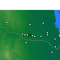 Nearby Forecast Locations - Alamo - Map
