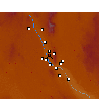 Nearby Forecast Locations - Canutillo - Map