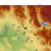 Nearby Forecast Locations - Fountain Hills - Map