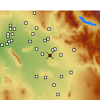 Nearby Forecast Locations - Gilbert - Map