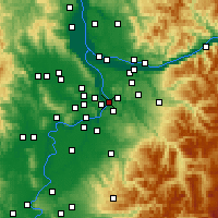Nearby Forecast Locations - Gladstone - Map