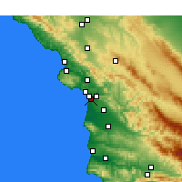 Nearby Forecast Locations - Oceano - Map