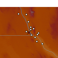 Nearby Forecast Locations - Santa Teresa - Map