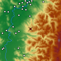 Nearby Forecast Locations - Silverton - Map