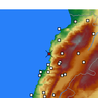Nearby Forecast Locations - Byblos - Map