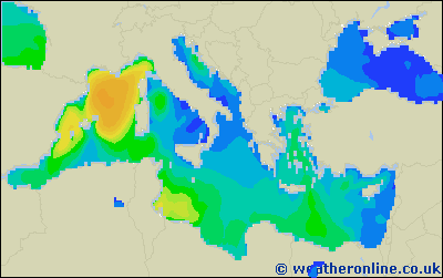 Îles Baléares - Wave heights - Sun 01 May 18:00 NZST