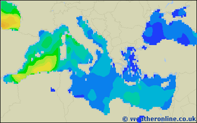 Crète - Wave heights - Thu 29 Jun 00:00 NZST