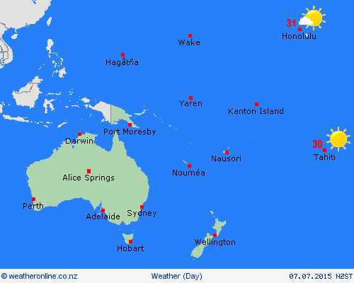 overview  Pacific Forecast maps