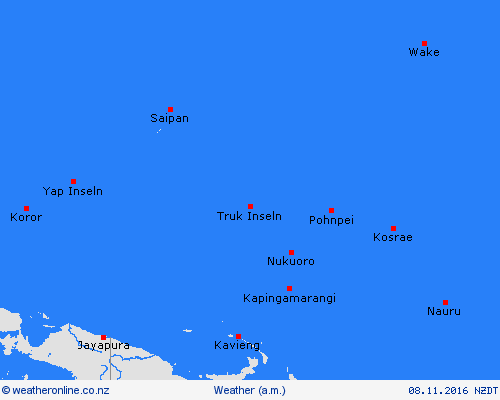 overview Wake Island Pacific Forecast maps