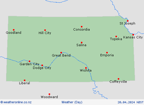 overview Kansas North America Forecast maps