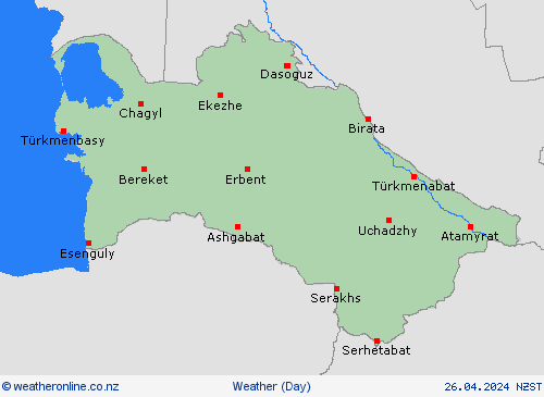 overview Turkmenistan Asia Forecast maps