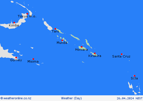 overview Solomon Islands Pacific Forecast maps