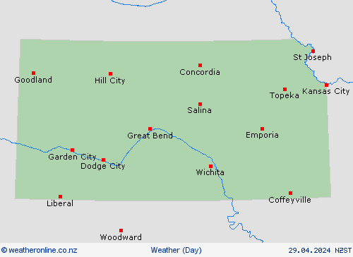 overview Kansas North America Forecast maps