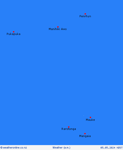 overview Cook Islands Pacific Forecast maps
