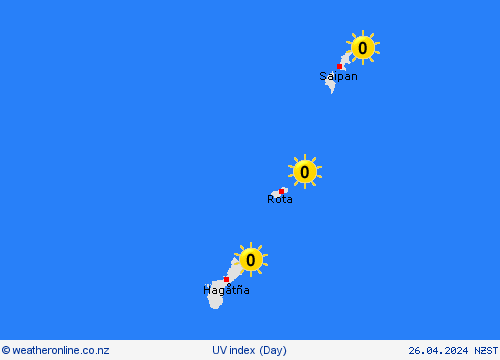 uv index Marianen Pacific Forecast maps