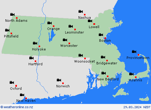 webcam Massachusetts North America Forecast maps