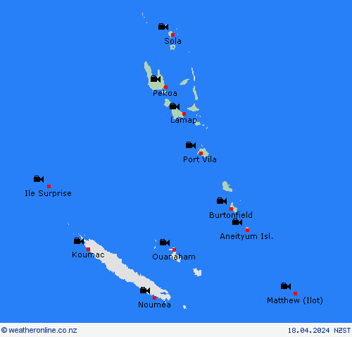 webcam Vanuatu Pacific Forecast maps