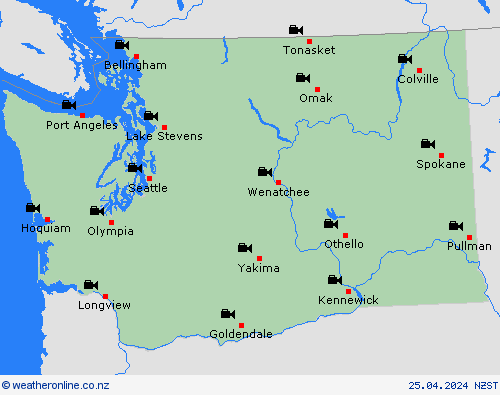 webcam Washington North America Forecast maps