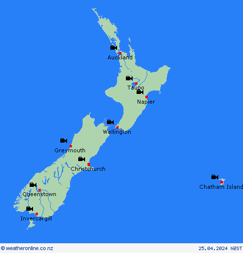 webcam New Zealand New Zealand Forecast maps