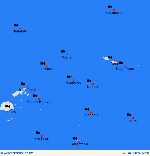 webcam Futuna and Wallis Pacific Forecast maps
