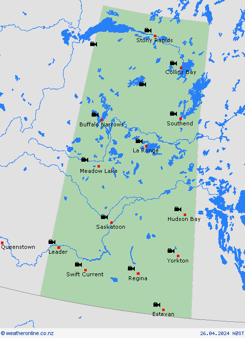 webcam Saskatchewan North America Forecast maps