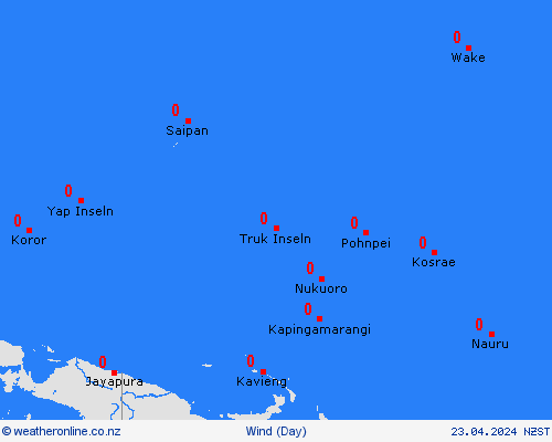 wind Wake Island Pacific Forecast maps