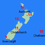 Forecast Sun Apr 21 New Zealand