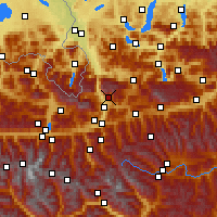 Nearby Forecast Locations - Werfenweng - Map