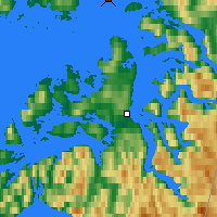 Nearby Forecast Locations - Skomvaer Fyr - Map