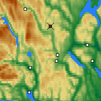 Nearby Forecast Locations - Lyngdal/Numed. - Map