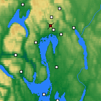 Nearby Forecast Locations - Tryvasshogda - Map