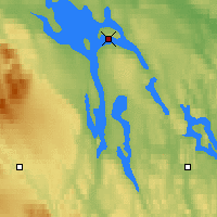 Nearby Forecast Locations - Östersund - Map