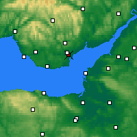Nearby Forecast Locations - Newport - Map