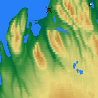 Nearby Forecast Locations - Blönduós - Map