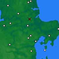 Nearby Forecast Locations - Hald - Map