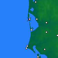 Nearby Forecast Locations - Hvide Sande - Map