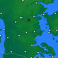 Nearby Forecast Locations - Vamdrup - Map