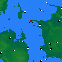 Nearby Forecast Locations - Rosnaes Cape - Map