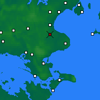 Nearby Forecast Locations - Tesseboelle - Map