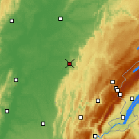 Nearby Forecast Locations - Lons-le-Saunier - Map