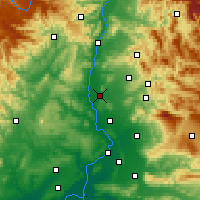 Nearby Forecast Locations - Bollène - Map