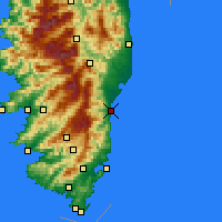 Nearby Forecast Locations - Solenzara - Map