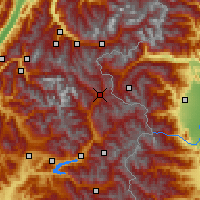 Nearby Forecast Locations - Briançon - Map