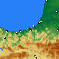 Nearby Forecast Locations - Hondarribia - Map