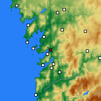 Nearby Forecast Locations - Pontevedra - Map